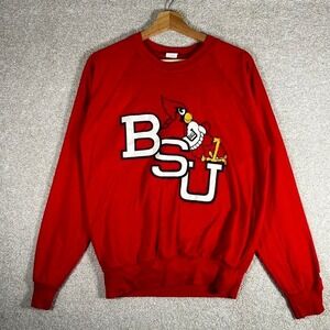 Vintage 80s Ball State university cardinals graphic long sleeve college tshirt